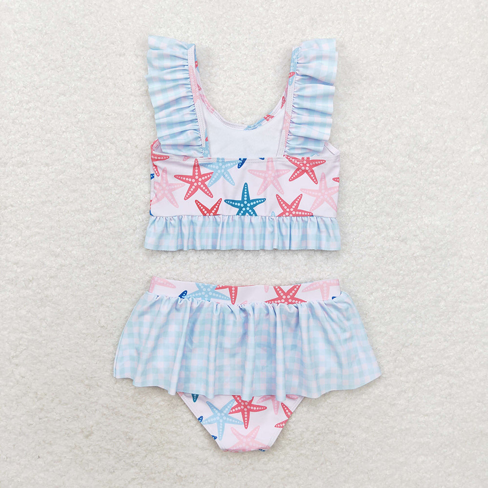 Baby Girls Star Fish 2pcs Ruffle Summer Swimsuits