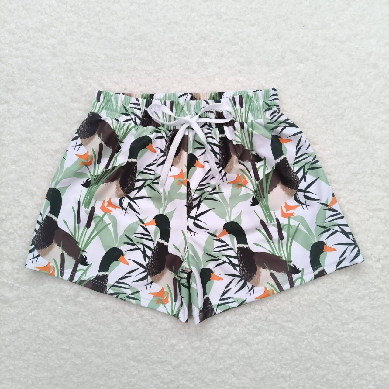 Sibling Baby Boys Ducks Summer Swimming Trunks Bottom