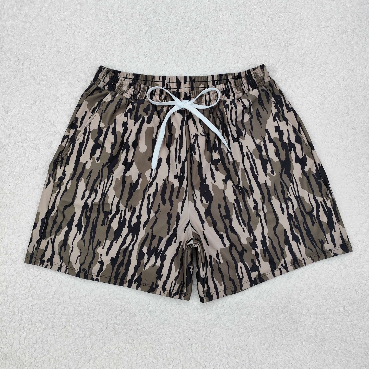 Family Sibling Adult Baby Kids Southern Olive Camo Swimming Trunks Bottom