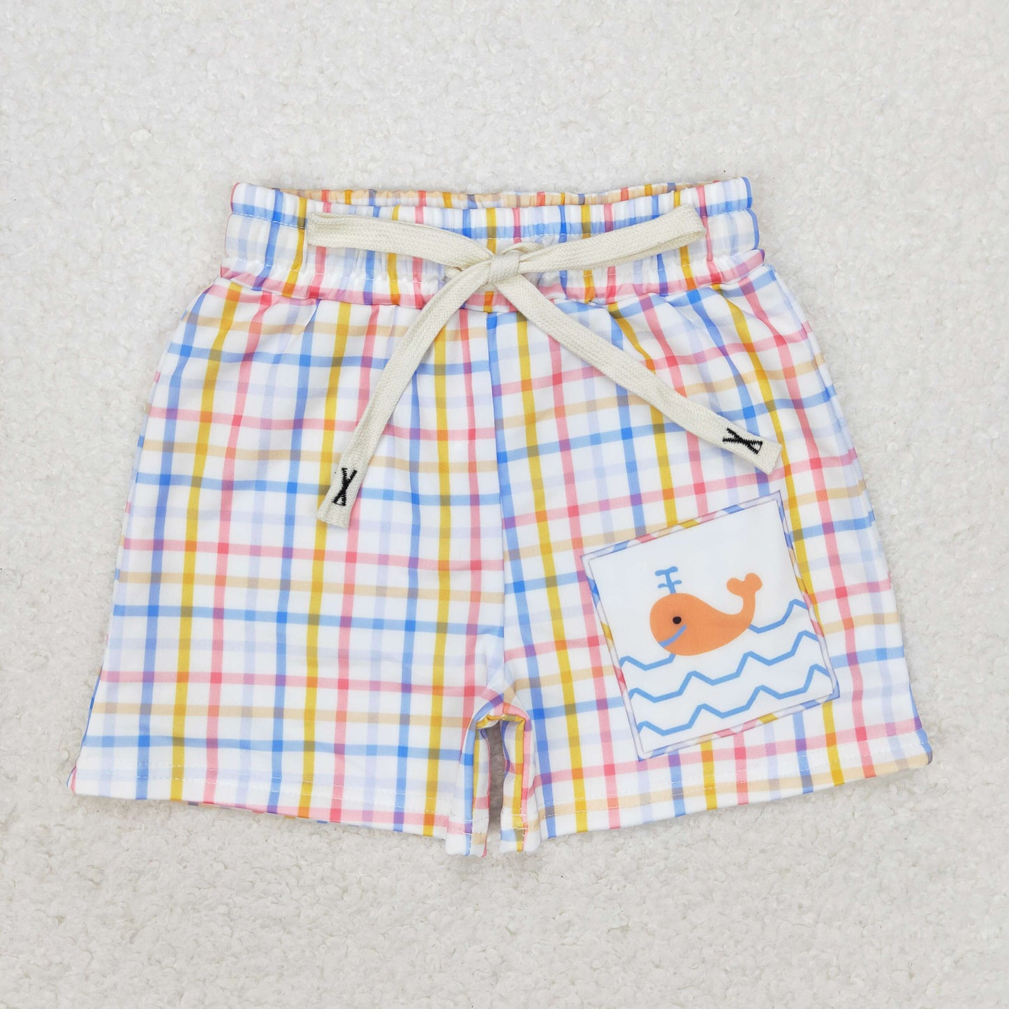 Sibling Baby Boys Summer Crab Fishes Trunks Swimsuits Swimwear