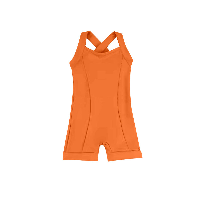 Baby Girls Orange Active Wear Athletic Jumpsuits Preorder