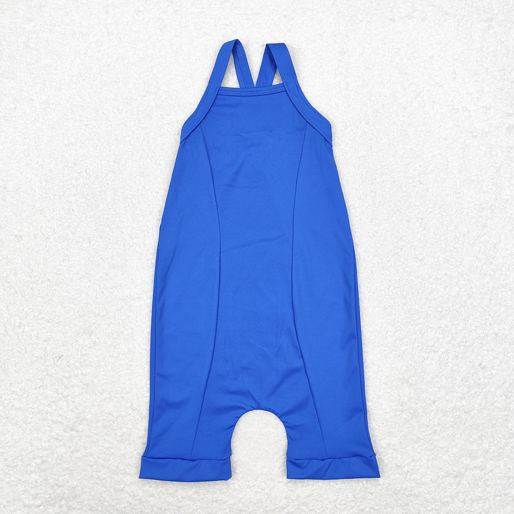 Baby Girls Blue Active Wear Athletic Jumpsuits