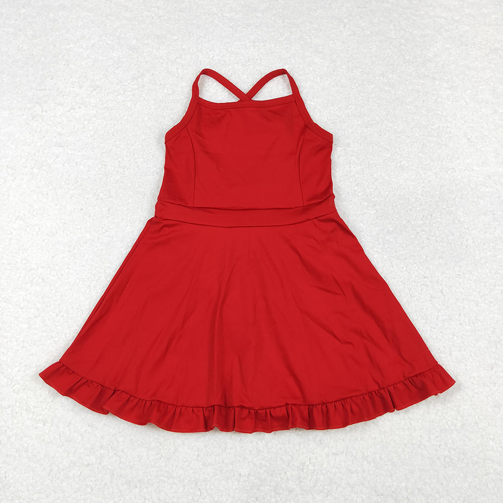 Sibling Baby Girls 3 Colors Athletic Active Wear Knee Length Dresses