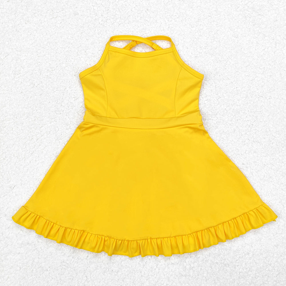 Sibling Baby Girls 3 Colors Athletic Active Wear Knee Length Dresses