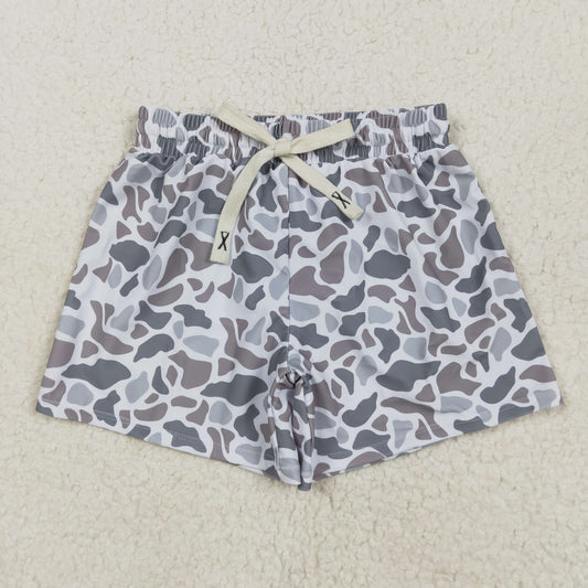 Baby Boys Southern Light Grey Camo Swimming Trunks Bottom
