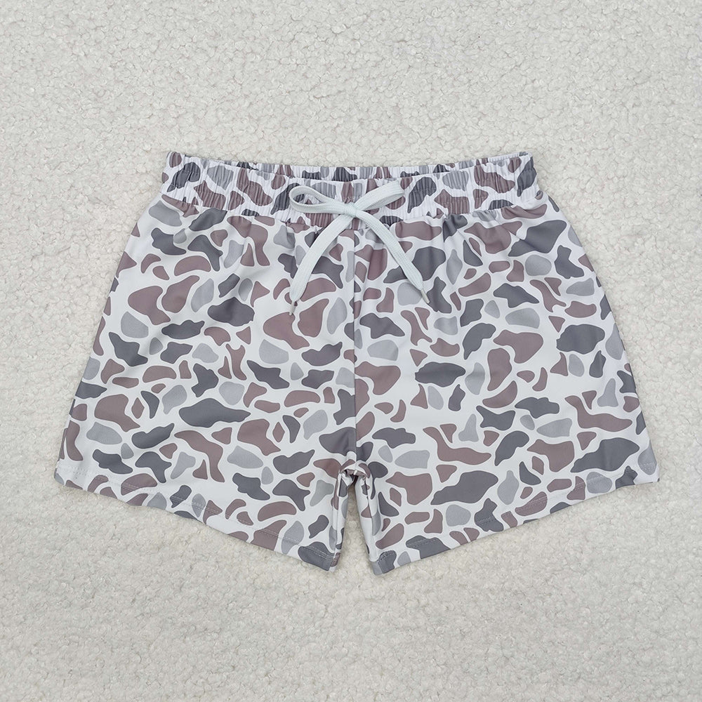 Baby Boys Grey Camouflage Trunks Bottoms Swimsuits