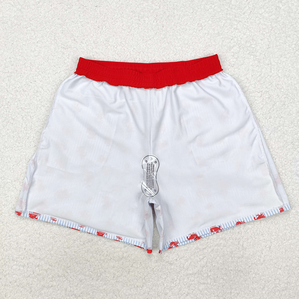 Adult Man Crabs Family Bottom Trunk Shorts Swimwear