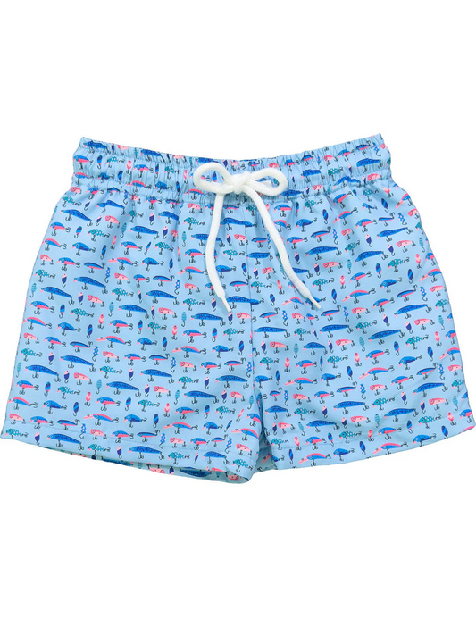 Baby Boys Blue Fishing Swimming Trunks Summer Shorts Preorder