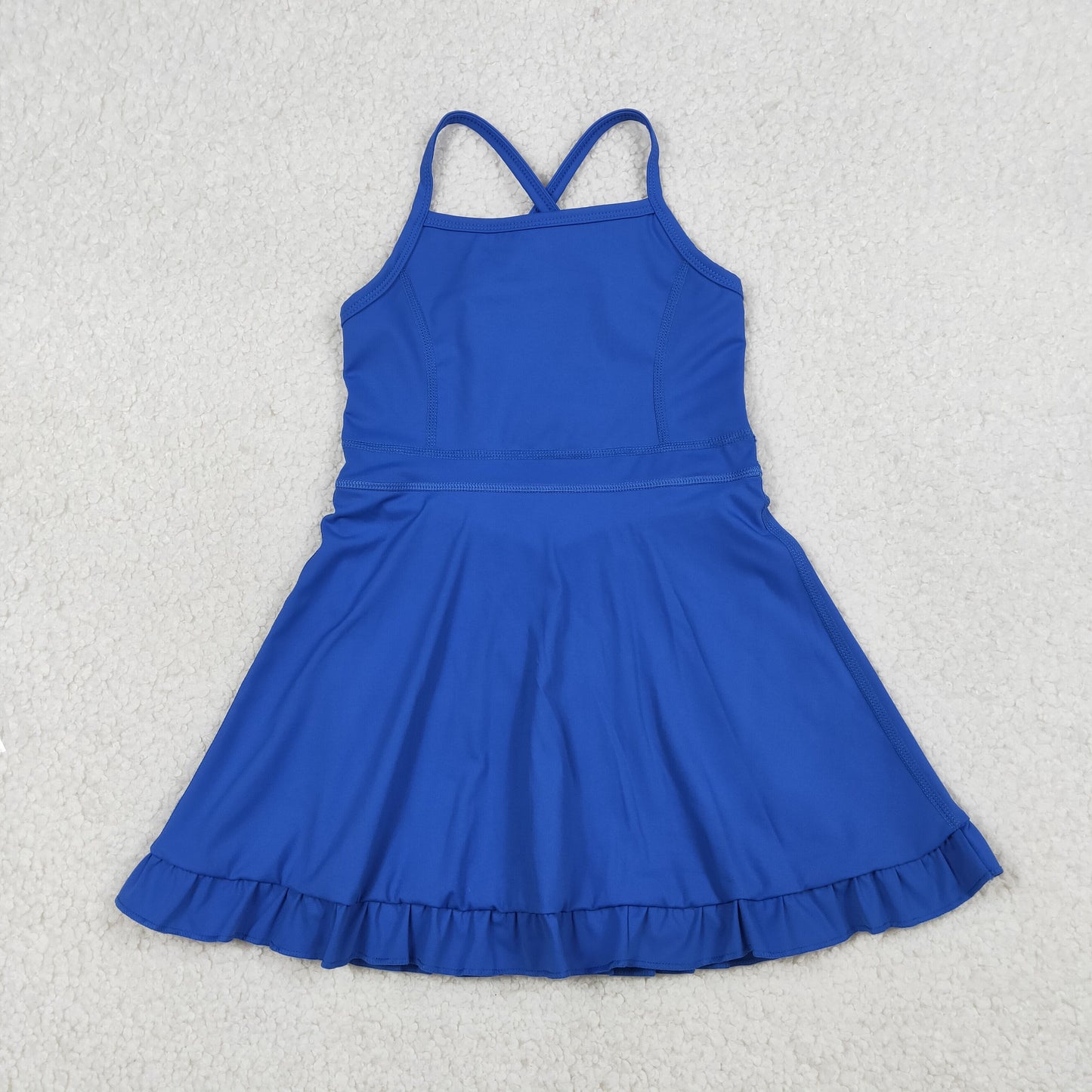 Sibling Baby Girls Knit Knee Length Active Wear Athletic Dresses