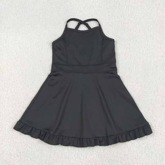 Sibling Baby Girls 6 Style Black Athletic Active Wear Work Out Dresses Set