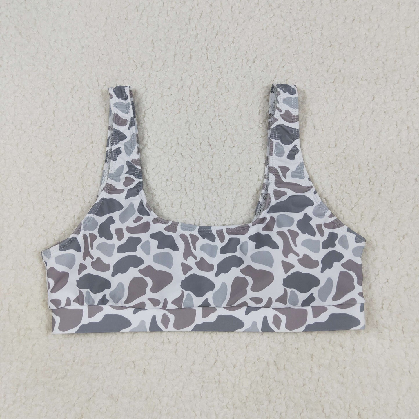 Family Adult Baby Kids Southern Light Grey Camo Beach Wear Trunks Swimsuits