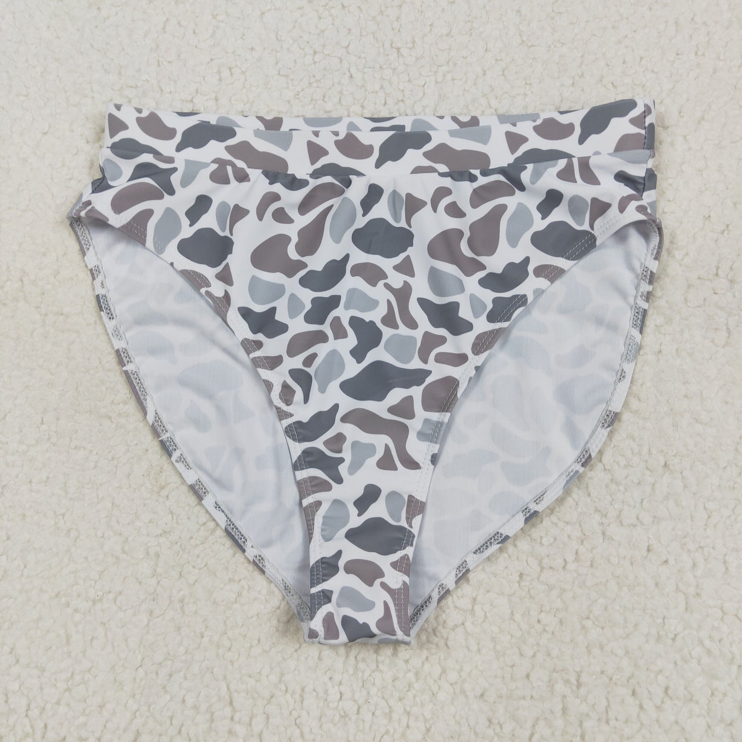 Family Adult Baby Kids Southern Light Grey Camo Beach Wear Trunks Swimsuits