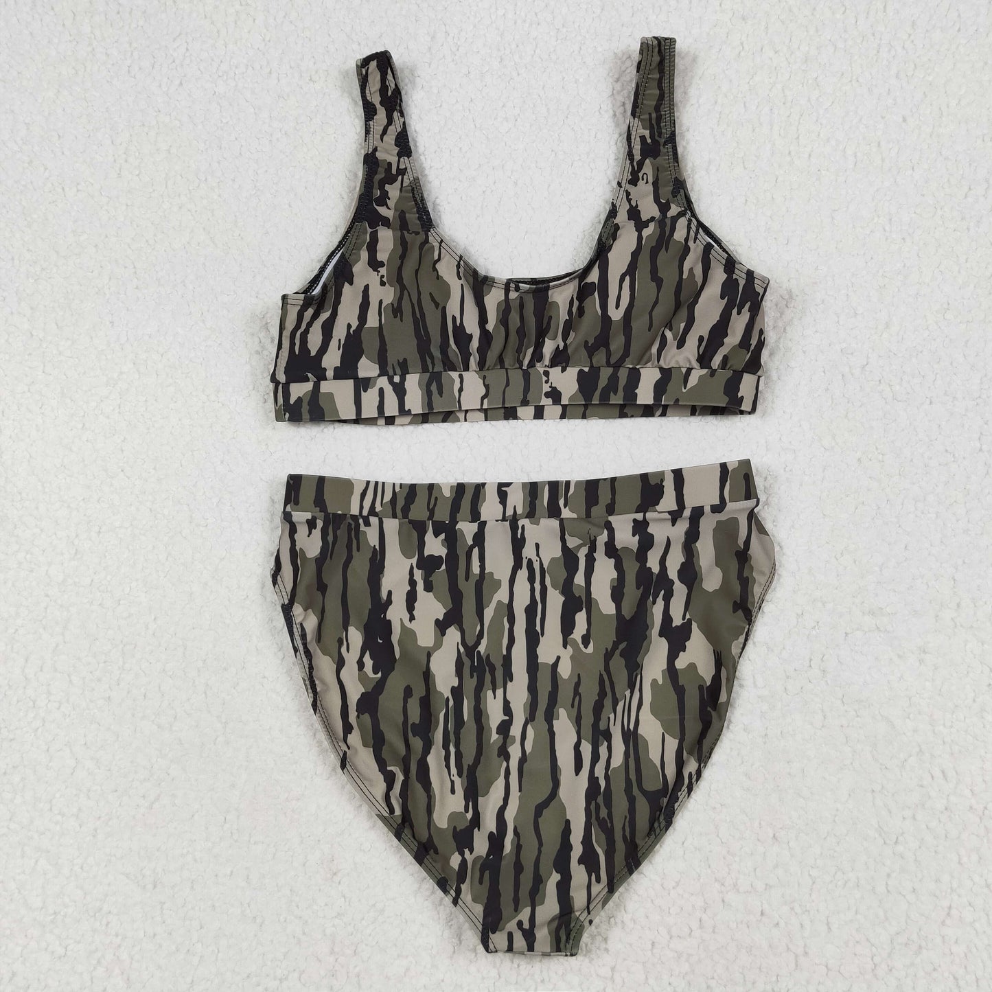 Family Sibling Adult Baby Kids Southern Olive Camo Swimming Trunks Bottom