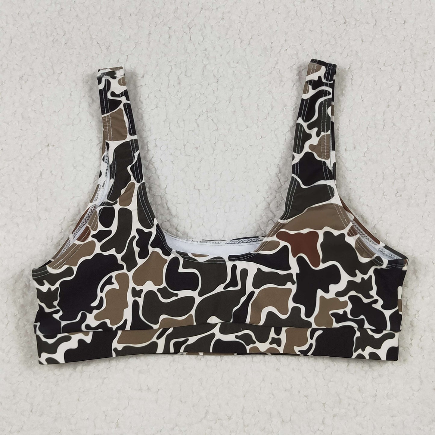 Sibling Adult Women Western Camouflage Top Bummies 2pcs Bikini Swimsuits Sets