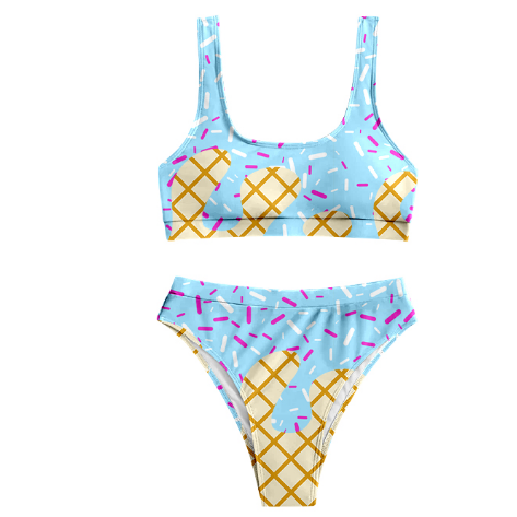 Adult Women Blue Drip Team Swimsuits Preorder