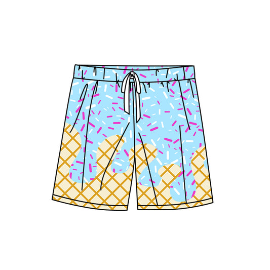 Adult Men Blue Drip Sprinkles Team Swimming Trunks Preorder
