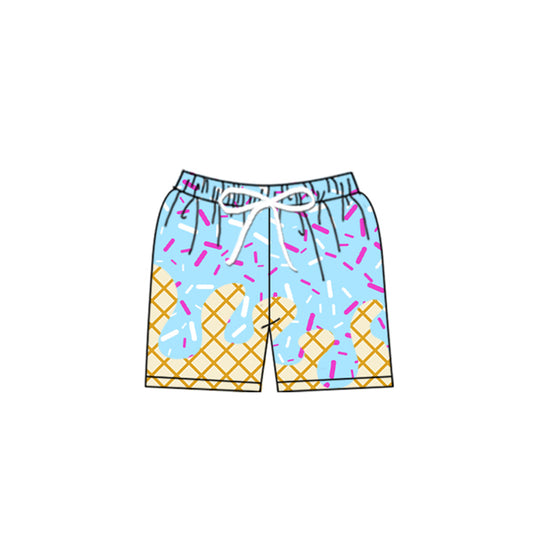 Baby Boys Blue Drip Team Swimming Trunks Preorder
