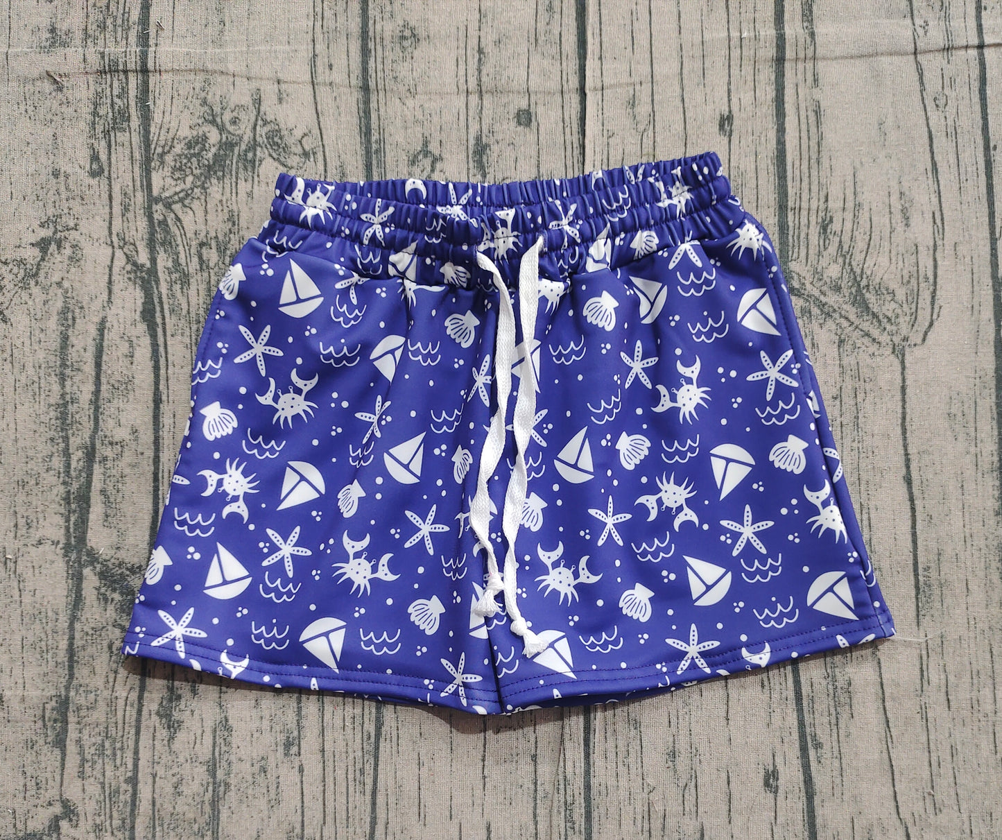 Baby Boys Sea World Swimming Sea Shell Trunks Bottom Preorder