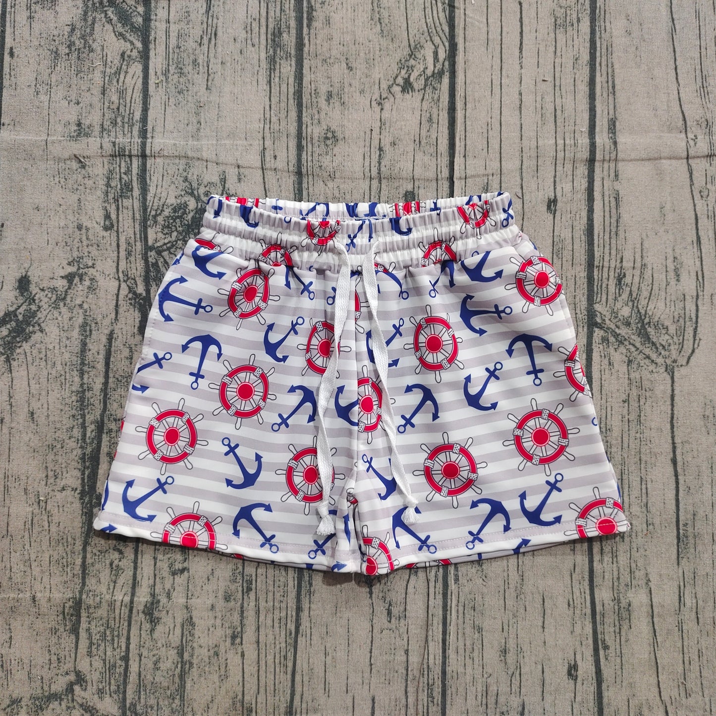 Baby Boys Sea World Boats Swimming Anchors Trunks Bottom Preorder