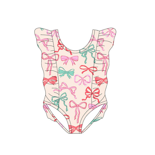 Baby Girls Colorful Bows Swimsuits Preorder