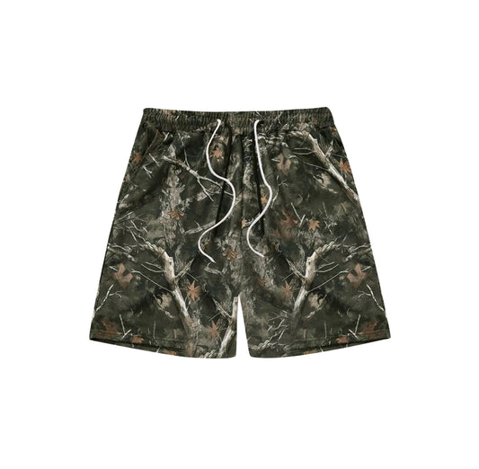 Adult Men Southern Grey Leaves Camo Pockets Swimming Trunks Preorder