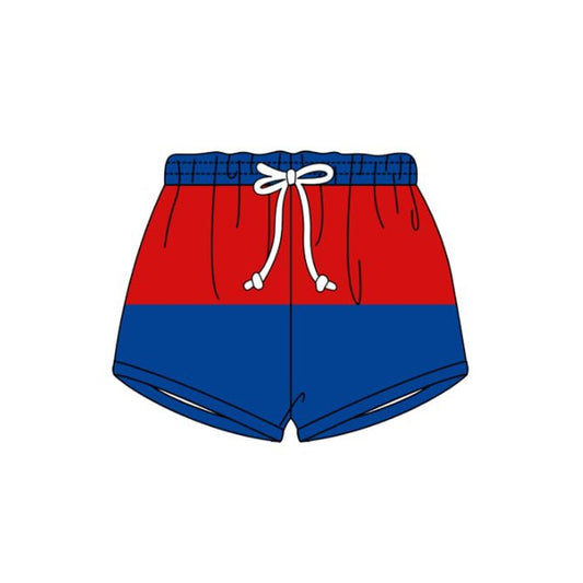 Baby Boys Blue Red 4th of July Swimming Trunks Preorder