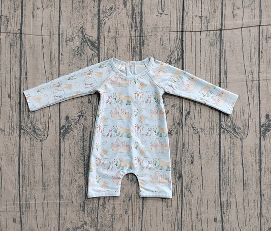 Baby Boys Dogs Back Zipper Hunting Swimsuits Preorder