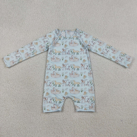 Baby Boys Dogs Fishing Back Zipper Hunting Swimsuits