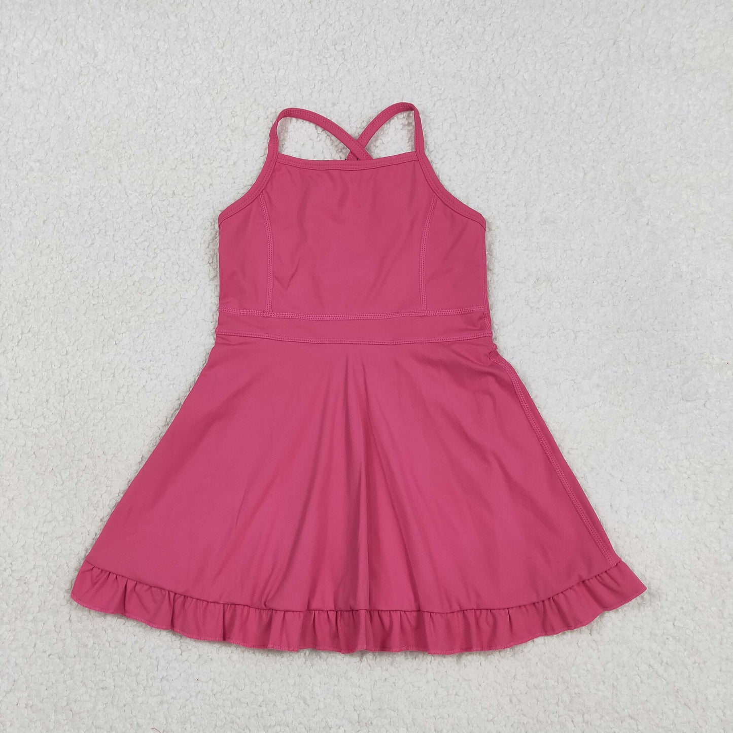 Sibling Baby Girls Knit Knee Length Active Wear Athletic Dresses