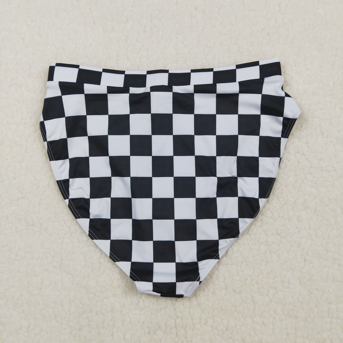 USA Shop Adult Women Black Checked Swimsuits Bummies Shorts Bottom