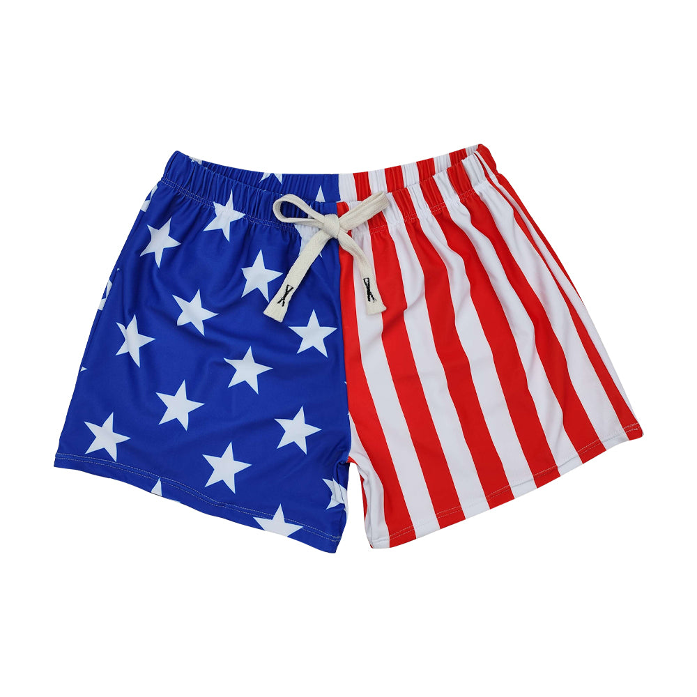 Baby Boys Stars Stripe 4th of July Swimming Trunks Bottom Preorder