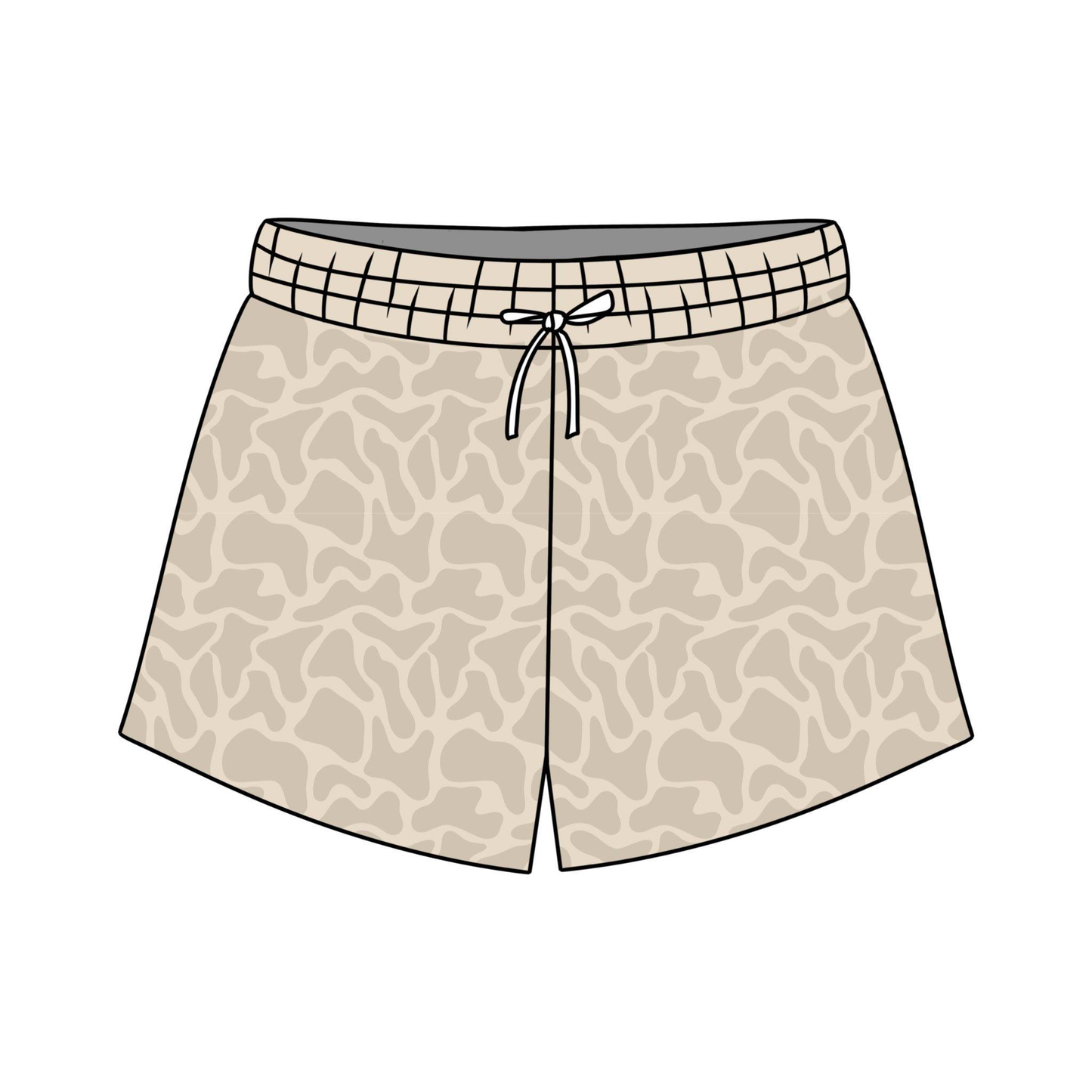 Baby Boys Khaki Leopard Swimming Trunks Bottom Preorder