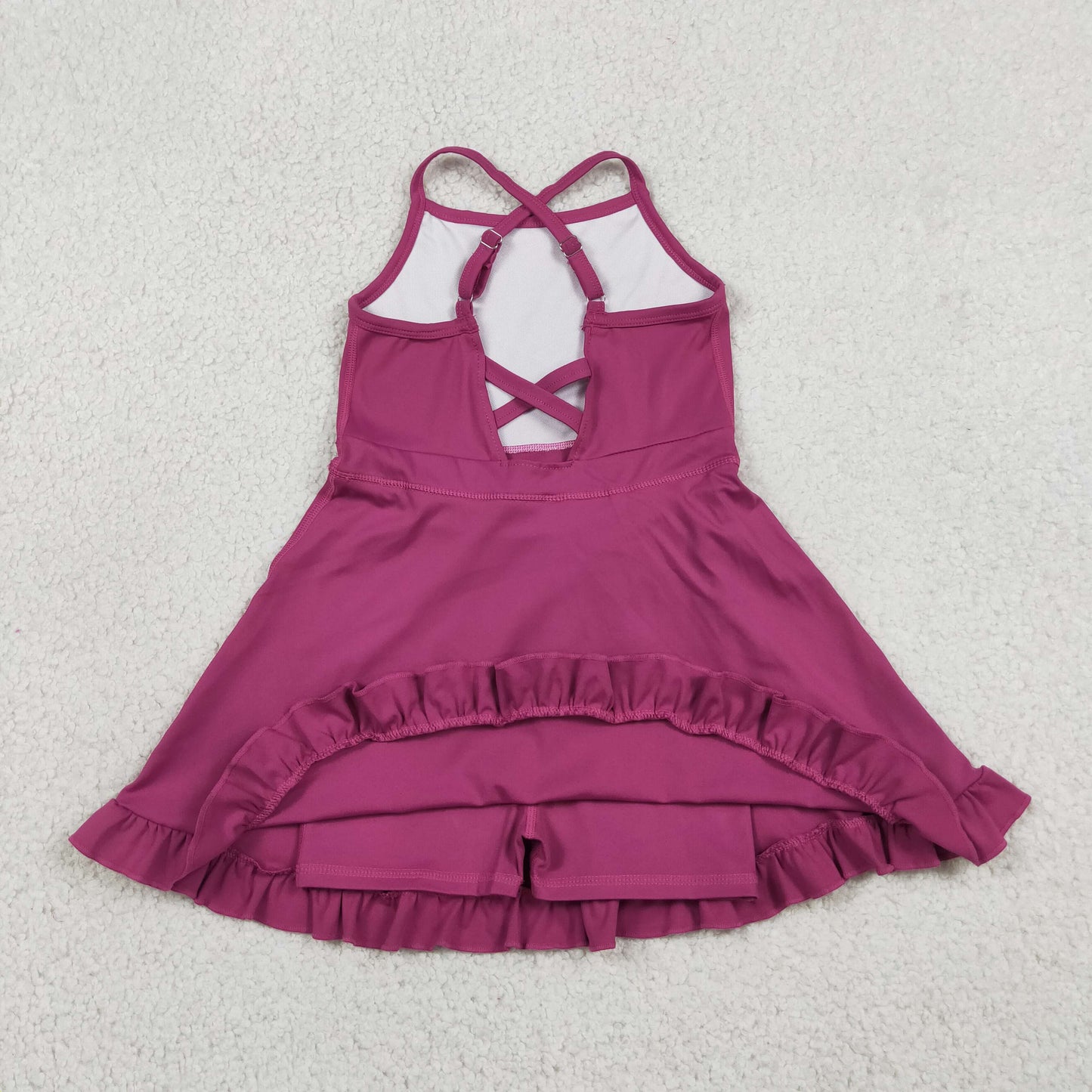 Sibling Baby Girls Knit Knee Length Active Wear Athletic Dresses