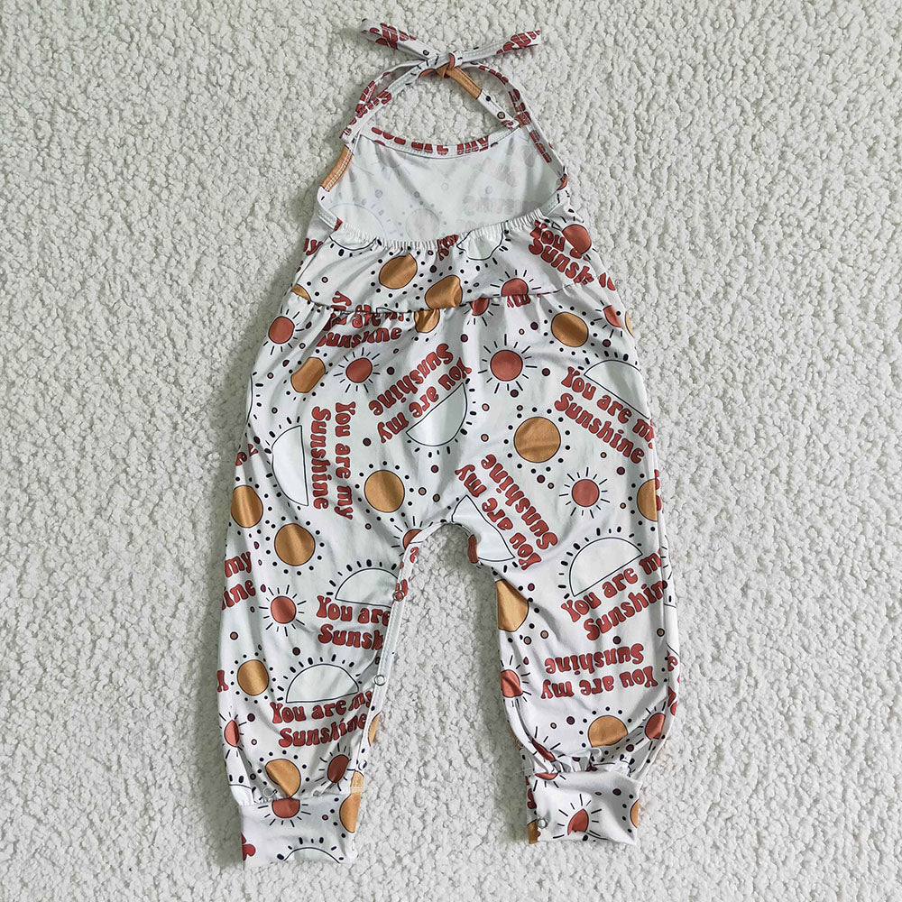 Sibling Baby Girls western Halter Pants Jumpsuits