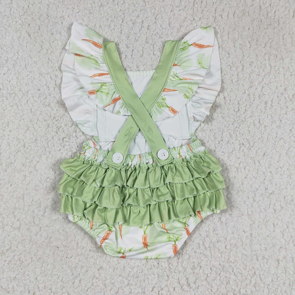 Sibling Boys Baby Girls Rabbit Easter Carrots Rompers Dresses Suits