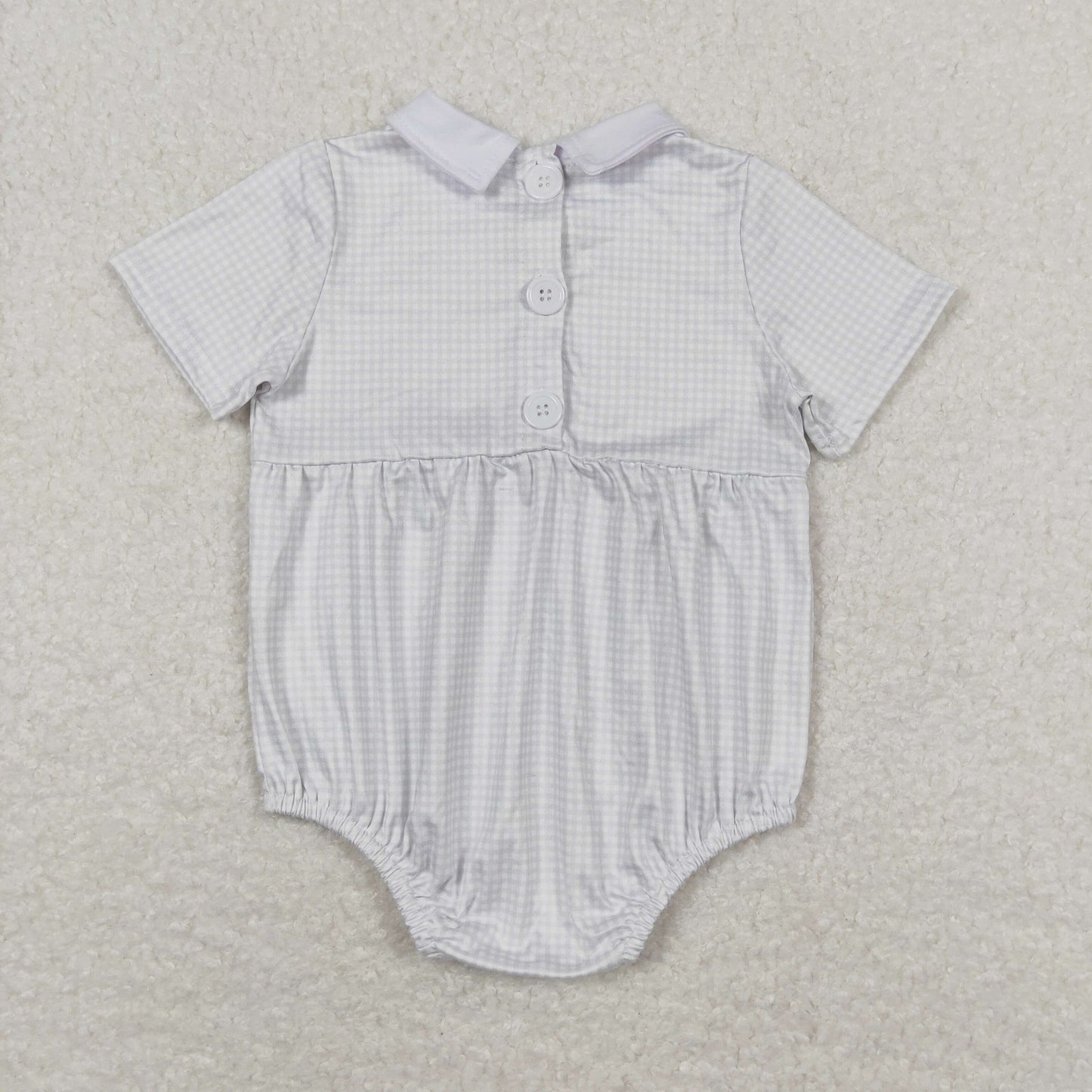 Sibling Baby Boys Girls Pink White Checked Rompers
