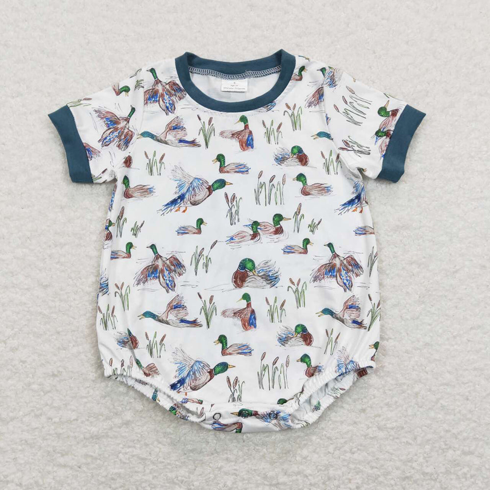 USA Shop Baby Boys Duck Short Sleeve Rompers