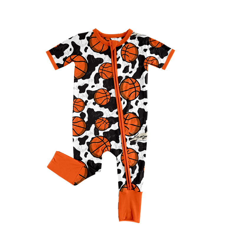 Baby Infant Boys Infants Basketball Zip Rompers preorder