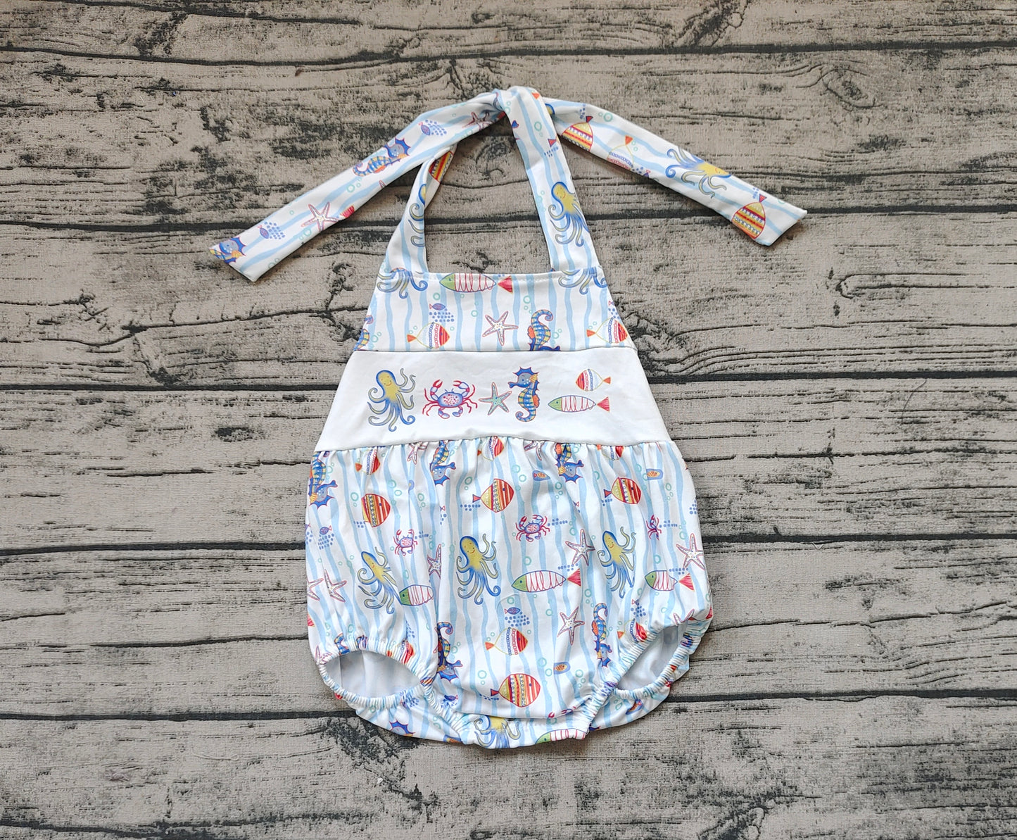 Baby Infant Seahorse Crabs Straps Rompers