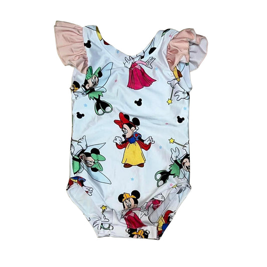 Baby Girls Cartoon Princess Mouse Swimsuits Preorder