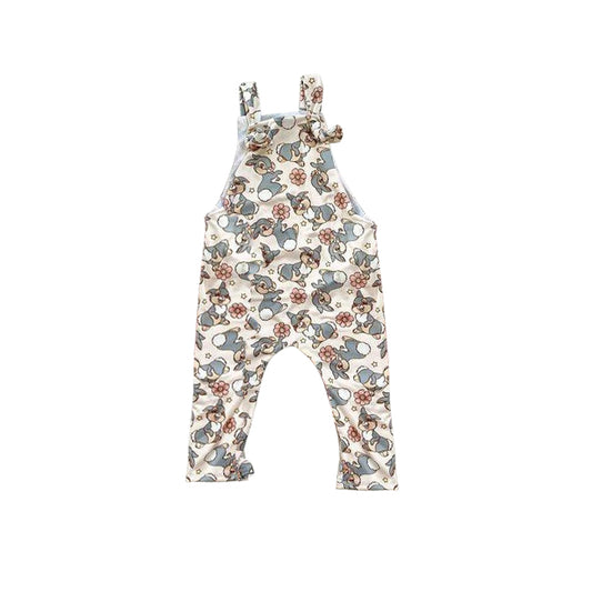 Baby Infant Girls Bunny Flowers Straps Rompers preorder