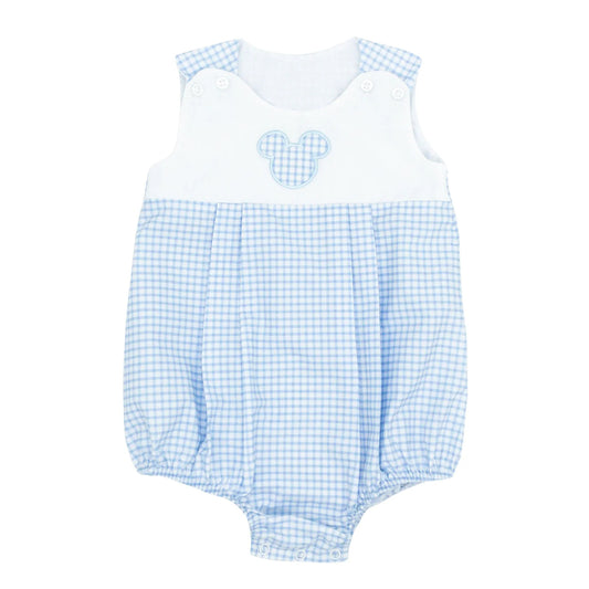 Baby Boys Blue Mouse Sleeveless Summer Rompers preorder
