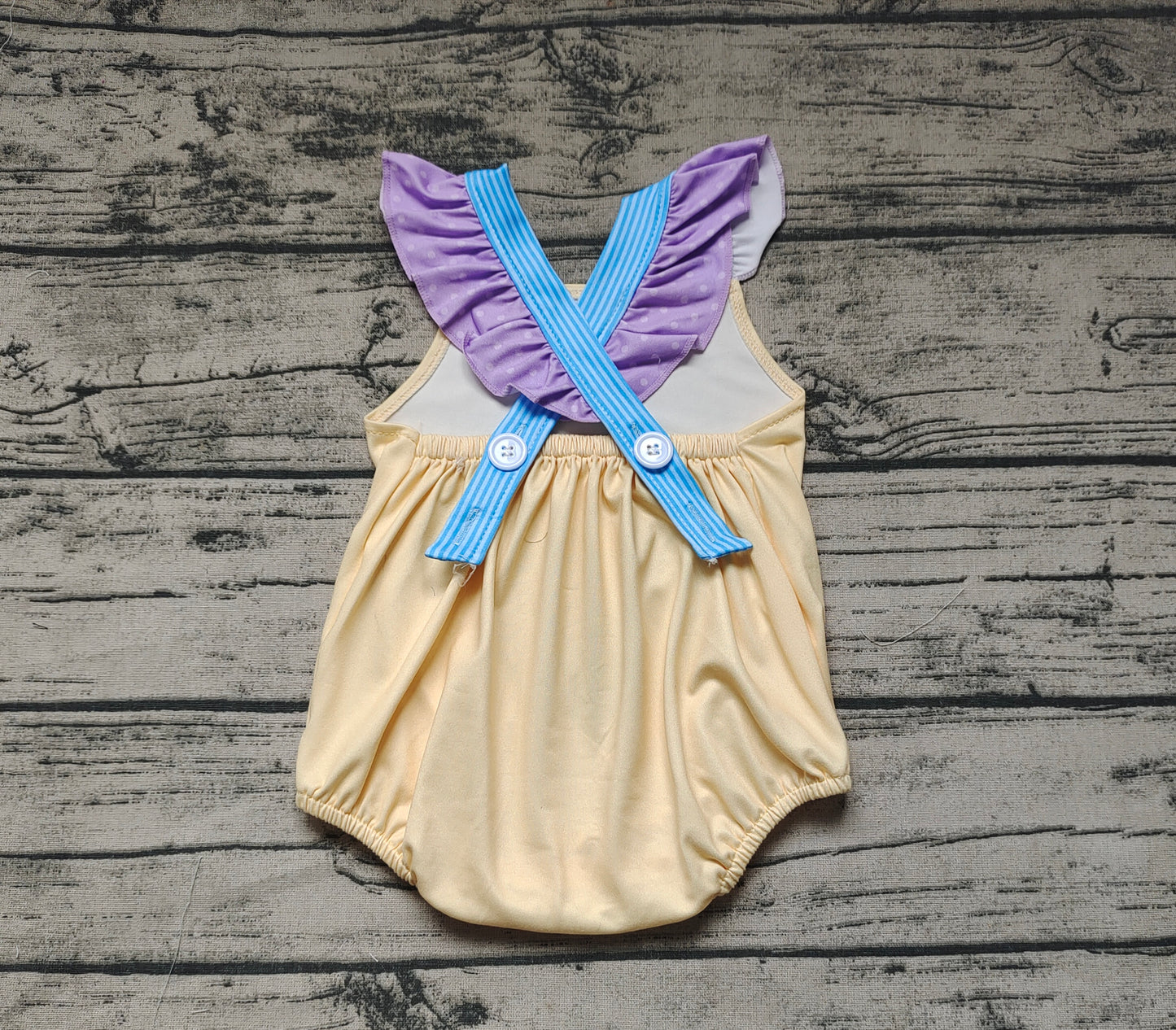 Baby Girls Mouse Head Summer Ruffle Rompers