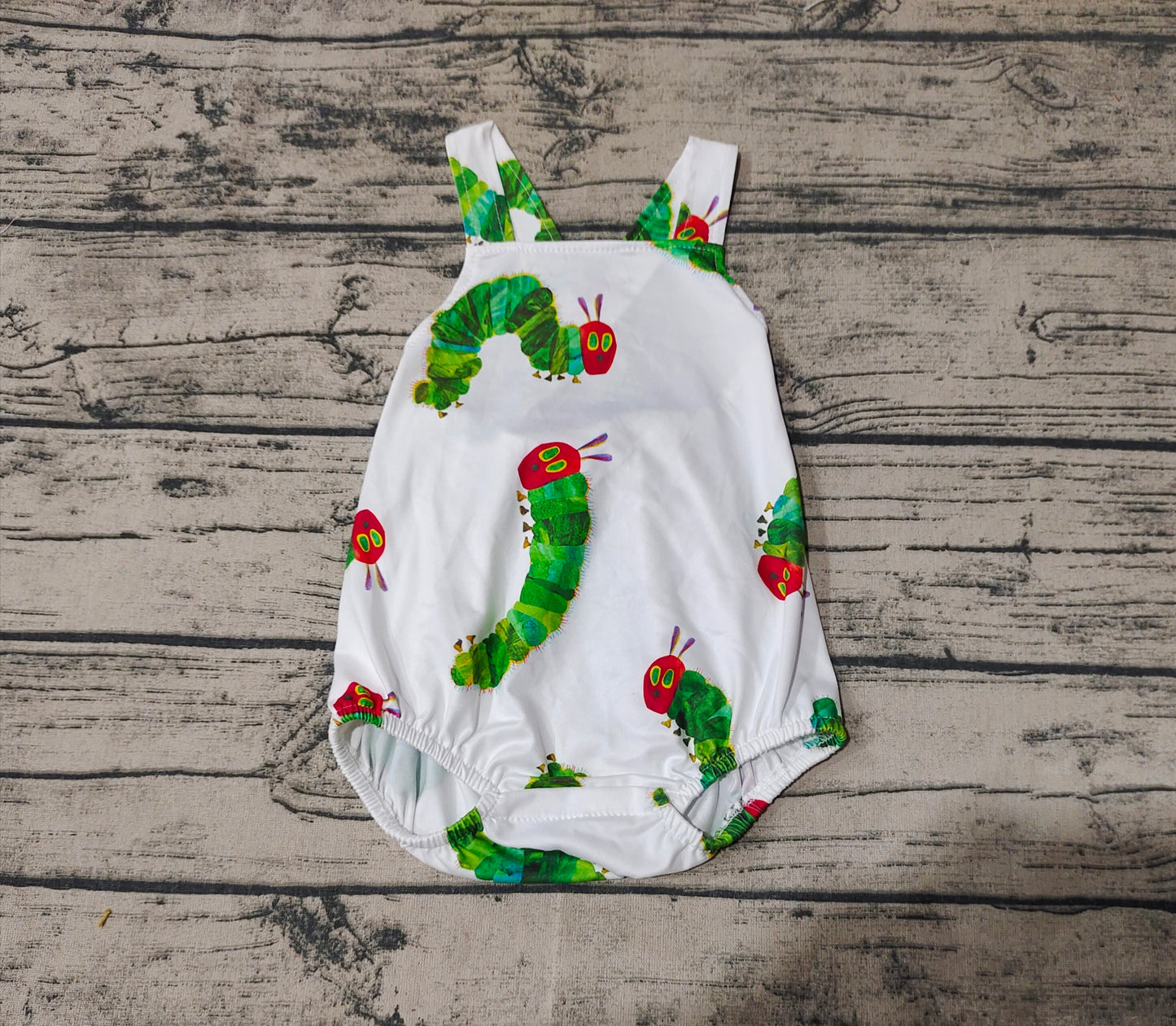 Baby Boys Caterpillar Straps Summer Rompers