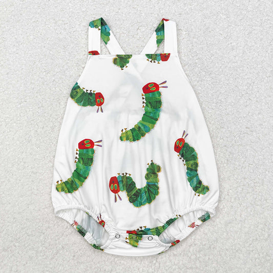 Baby Boys Caterpillar Straps Summer Rompers