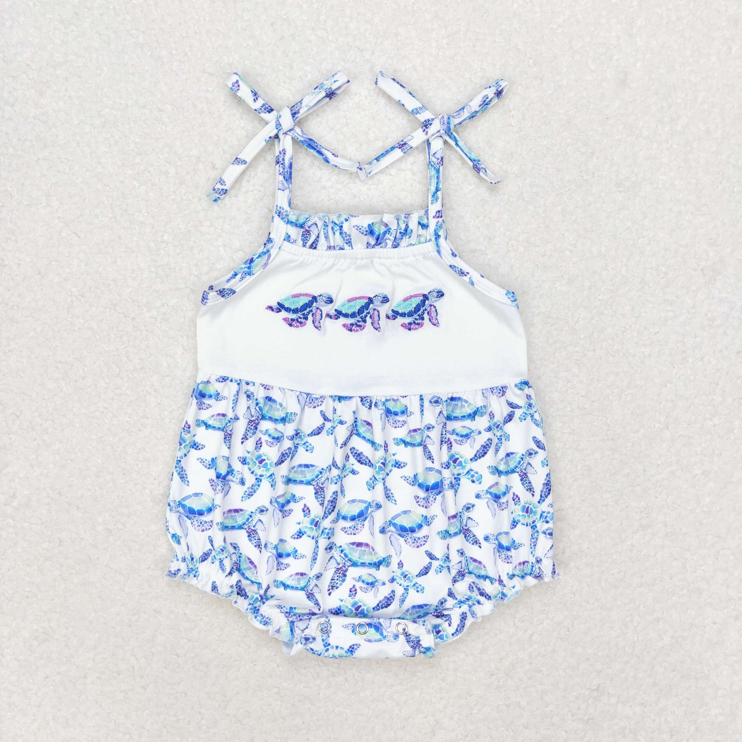 USA Shop Sibling Baby Kids Embroidery Turtles Top Shorts Clothes Sets