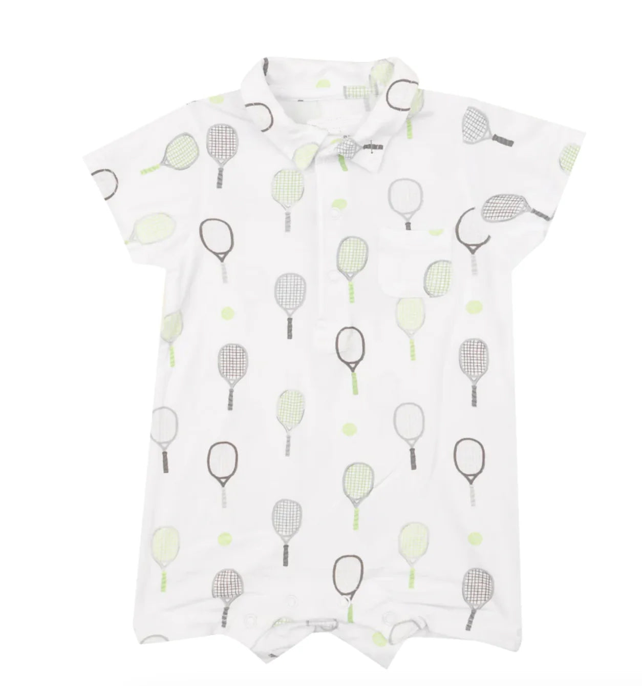 Baby Infant Boys White Short Sleeve Tennis Rompers preorder