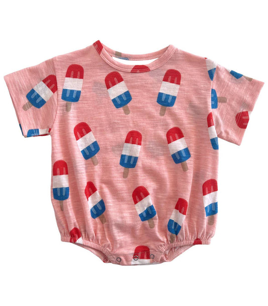 Baby Infant Todder Popstick Short Sleeve Pink Rompers preorder
