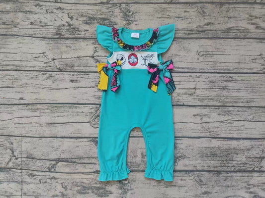Baby Infant Girls Halloween Nightmare Bows Rompers preorder