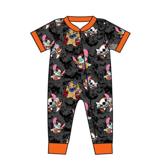 Baby Infant Boys Halloween Mouse Zip Rompers preorder